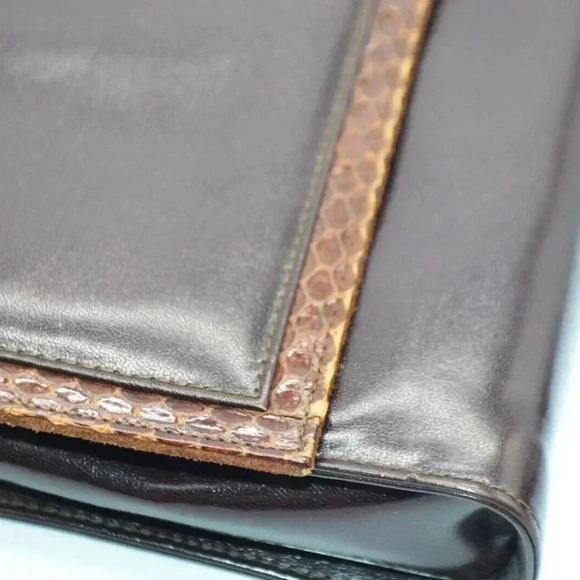 Jay Herbert Brown Leather Snake Animal Skin Print - Picture 3 of 9